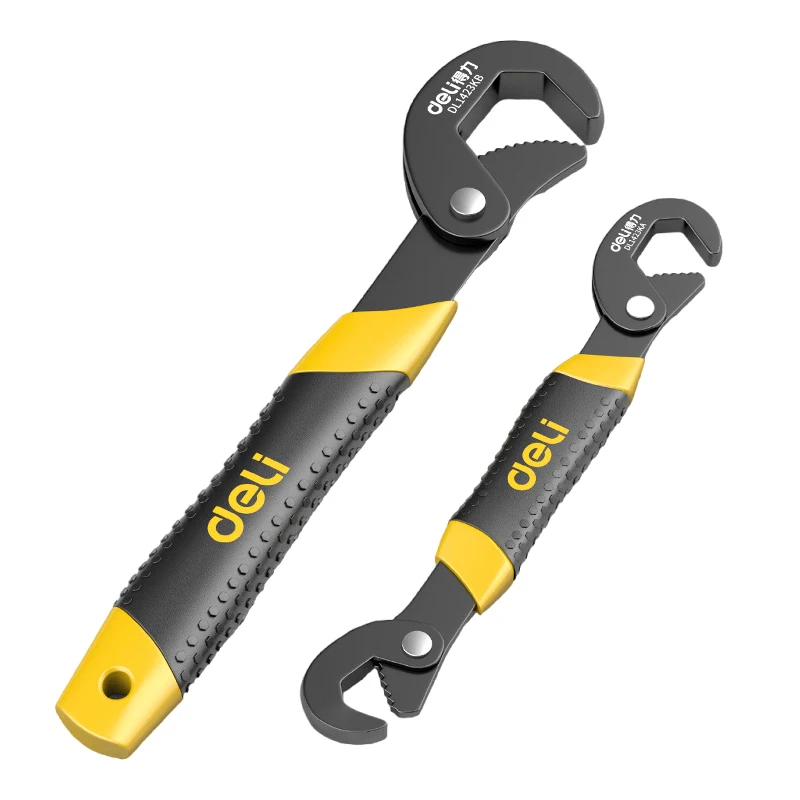 

Universal Key Pipe Wrench Open End Spanner Set Chrome Vanadium Steel Snap N Grip Tool Plumber Multi-functional Hand Tools