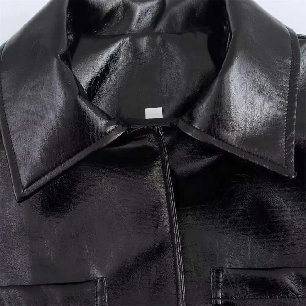 UNIZARA женская осенне-зимняя новая простая повседневная куртка из искусственной