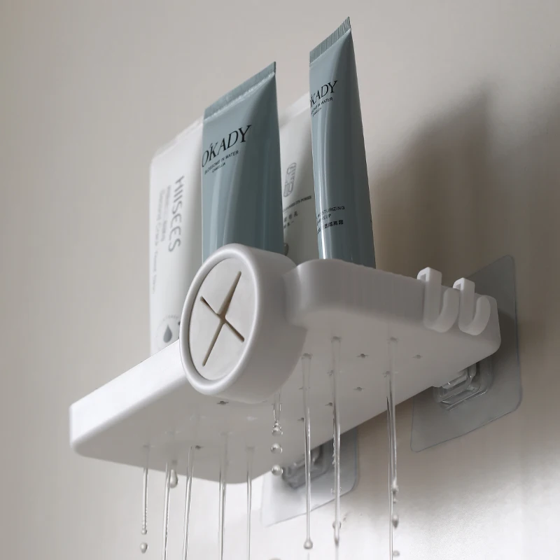 Пластиковая Полка для ванной настенная сушилка без сверл стеллаж ванной/туалета