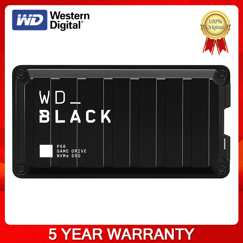 Западный цифровой WD чёрный P50 500 Гб 1 ТБ 2 игровой диск SSD Портативный внешний