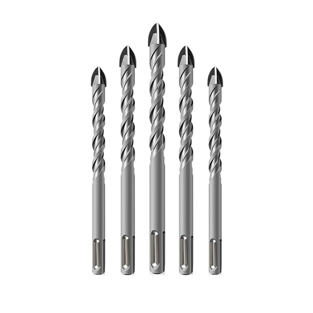 

Tile Porcelain Drill Bit Alloy Steel Silver Tile Porcelain Drill Bit SDS PLUS Shank Carbide Drill Drilling For Ceramic Stone
