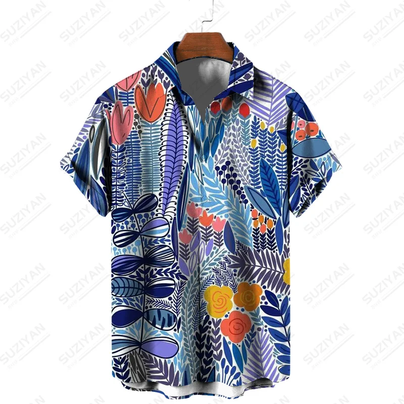

Especial Elements Wild Korean Hot Garments Disney Art Stripped New Printing Men'S Short-Sleeved Clothes Online Hot Sale Hawaiian