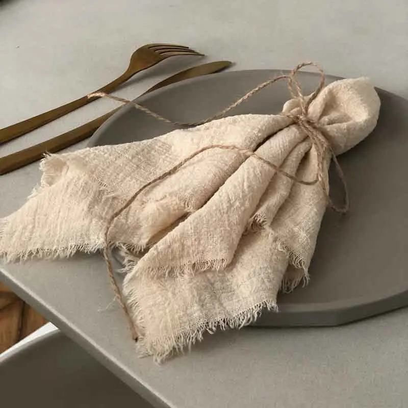 Samples for Gauze napkins Wedding cheesecloth dinner wedding table decoration | Дом и сад