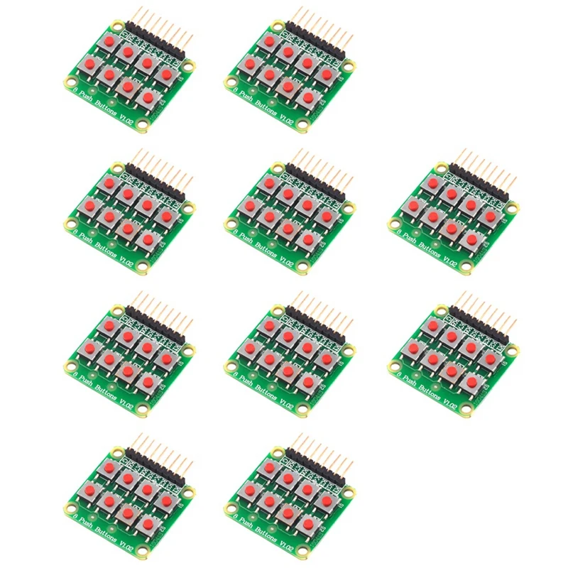 Клавиатура 2X4 клавиатура 4X2 8 кнопок V1.00 матричная кнопка для AVR PIC модуль новинка