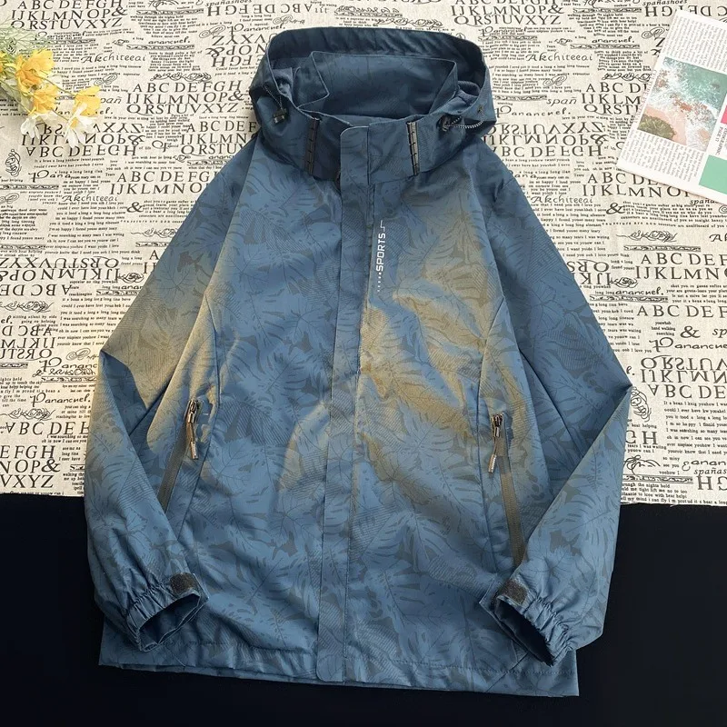 

Новая трендовая ветровка мужская куртка весна-осень пальто для отдыха ветрозащитный уличный свитер спортсмен