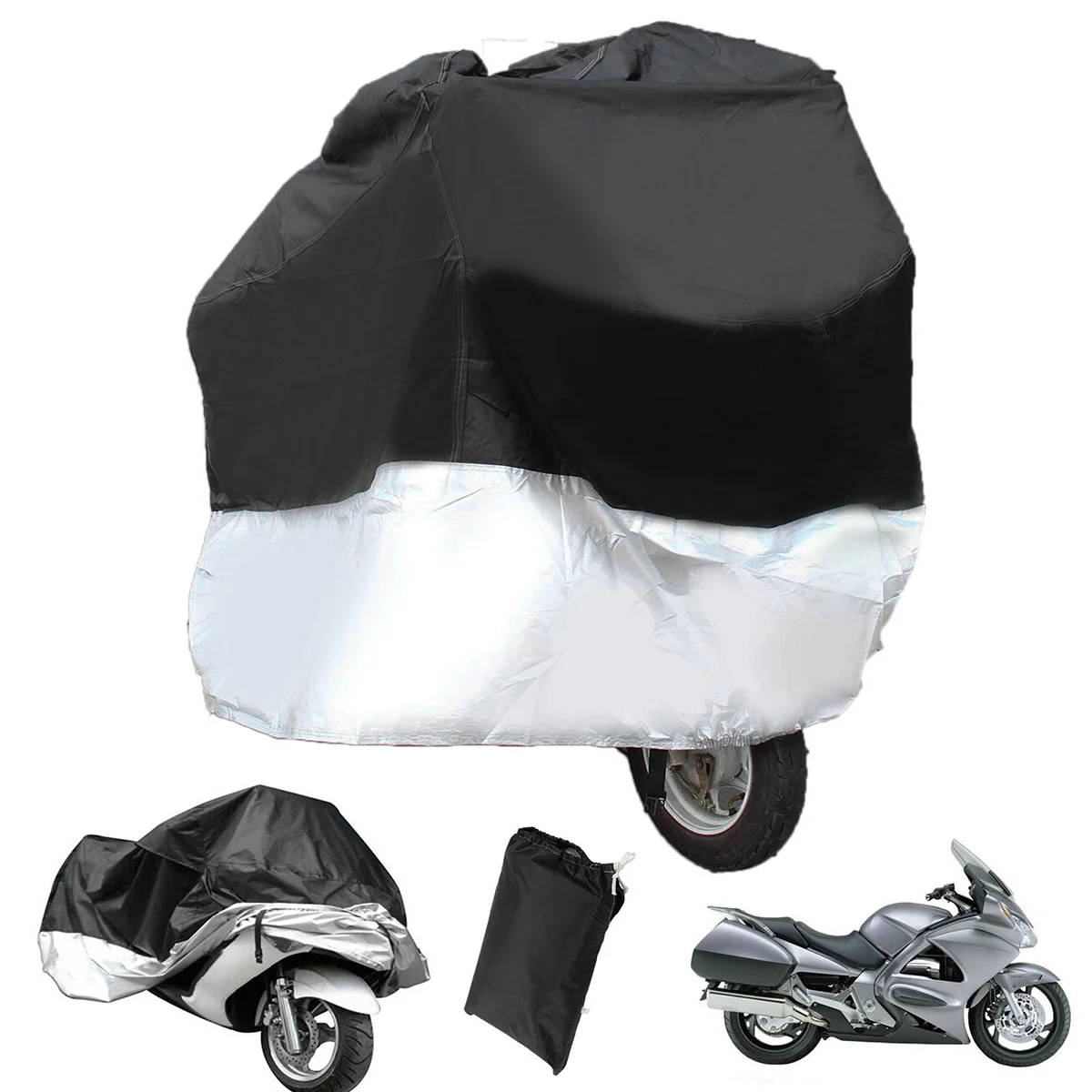 

245 *105*125cm Cover Motrocyle Protection Waterproof Motorbike Motorcycle Car Polyester Taffeta Outdoor Motrocycle Protector