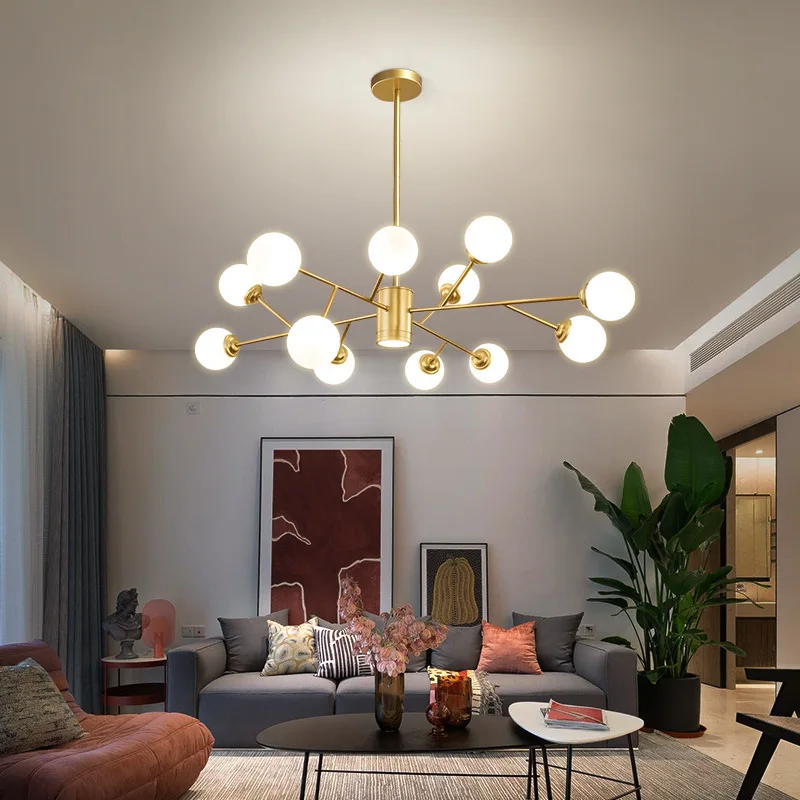 

Modern Led G9 Chandeliers For Living Dining Room Foyer Bedroom Nordic Pendant Lamp Metal Decor Loft Lustres Indoor Light Fixture