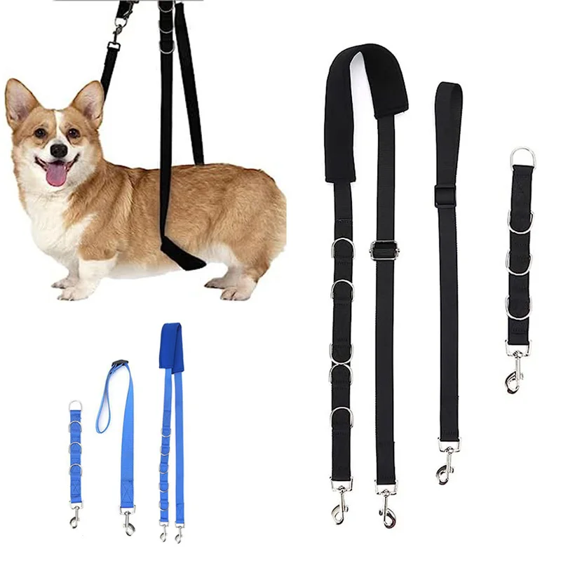 

3pcs/set Adjustable Pet Supplies Puppy Bathing Strap Band Hair Cutting Restraint Harness Belly Pad Beauty Rope Bath Supplies