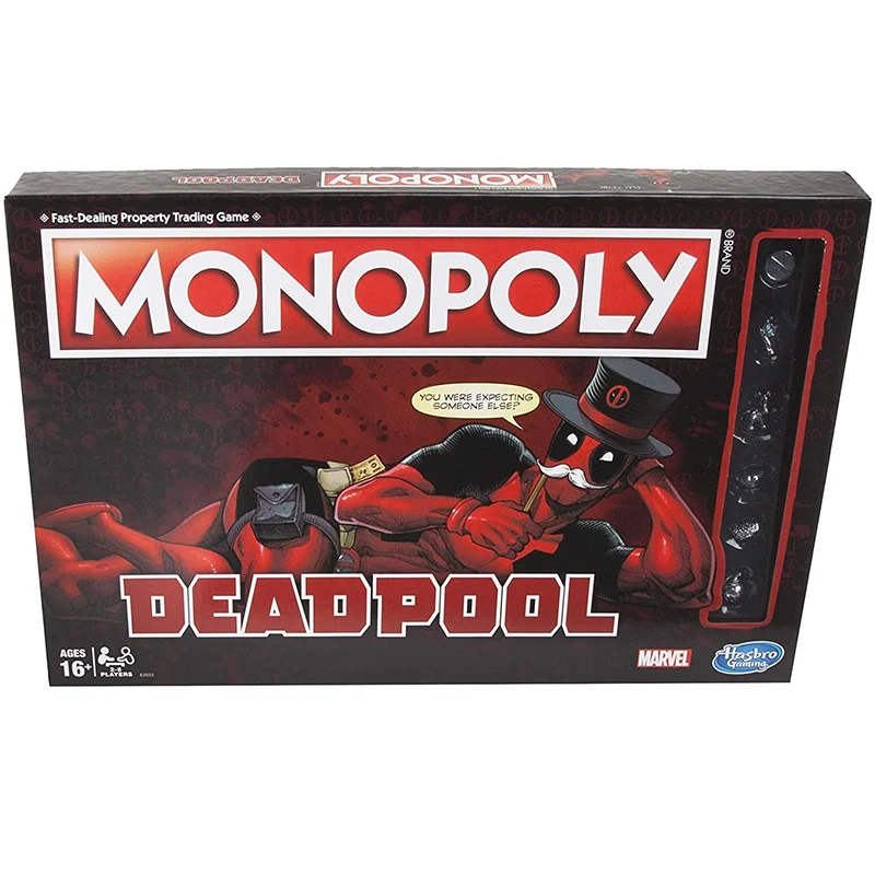 

Hasbro Monopoly Marvel Marvel Deadpool Toy English Board Game Family Gathering Puzzle Game Boxed Gift Children's Adult Toys