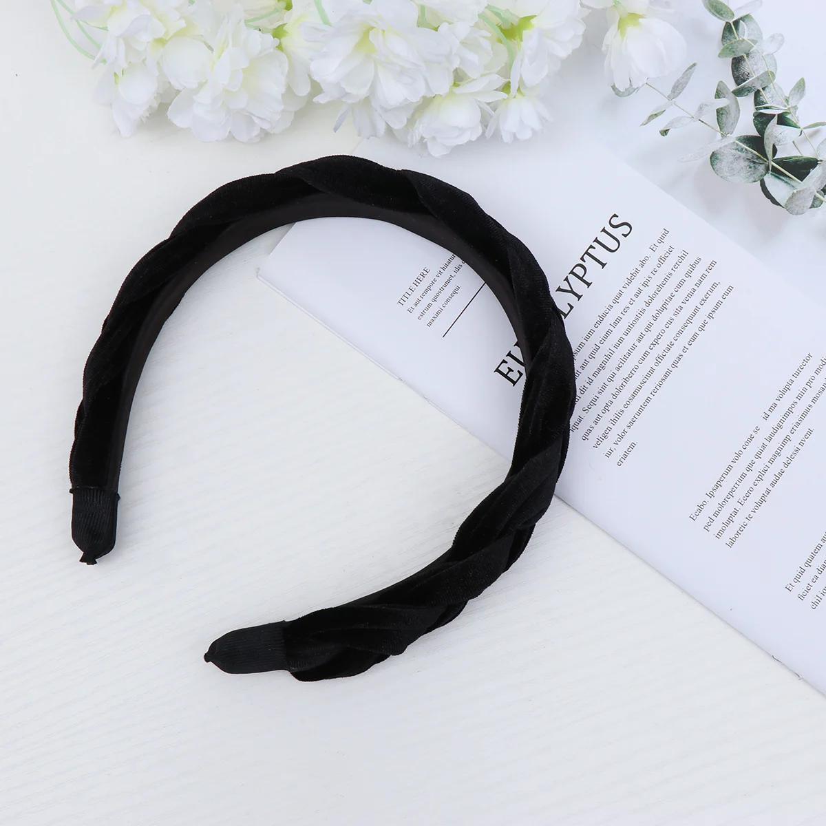 

Knotted Headbands Girls Hair Hoop Braid Hoops Fashion Weave Lint Haedband Women's