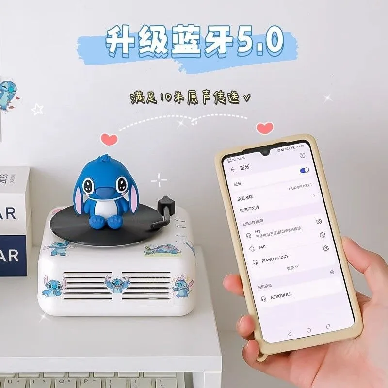 Kawaii Disney Лило и Стич мультфильм беспроводной Bluetooth динамик мини высокое качество