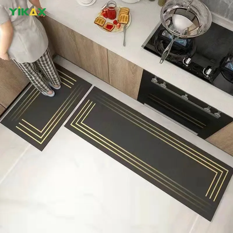 

Modern Kitchen Mat Entrance Doormat Area Rugs Large Carpets Long Strip Floor Hallway Bedroom Bath Flannel Living Room Home Decor