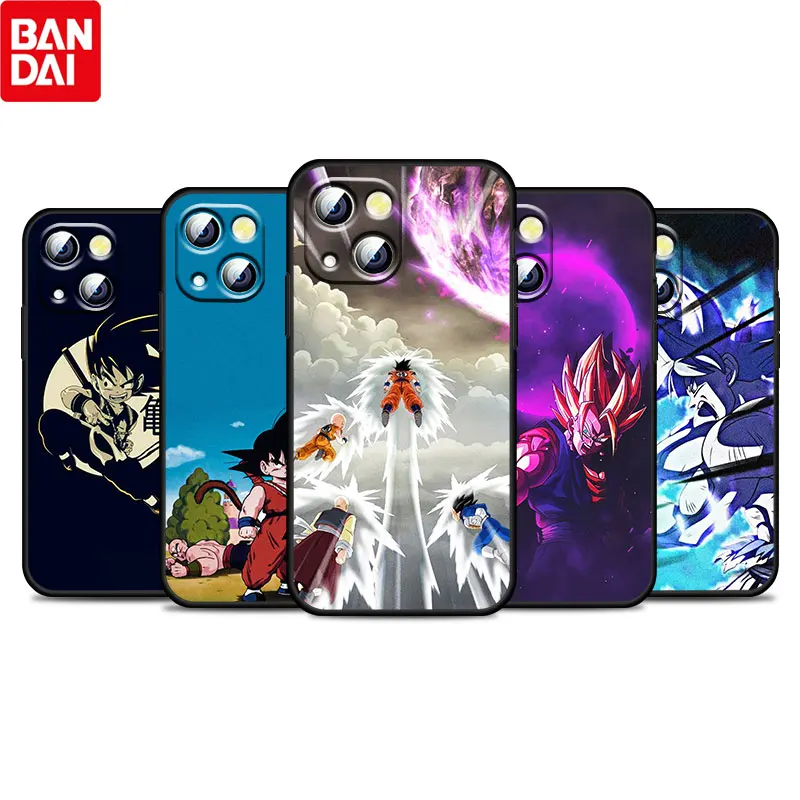 

Dragon Ball Z Anime For Apple iPhone 13 12 Pro Max Mini 11 Pro XS Max X XR 8 7 6 Plus SE 5S Soft Black Phone Case Coque Capa