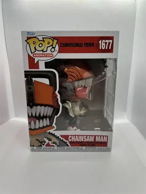 Фото Набор фигурок Funko Pop «Человек-бензопила» # 1677 # Виниловая фигурка Денджи в боевой форме и его партнера Почиты из манги «Охотник на демонов» 1971 года, для фанатов манги и отаку. №5