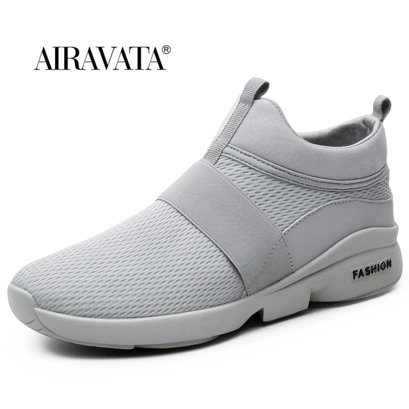 Men's Walking Shoes Lightweight Sneakers Slip on Knitted Flats Loafers Shoe Outdoor Comforty Breathable Sneakers