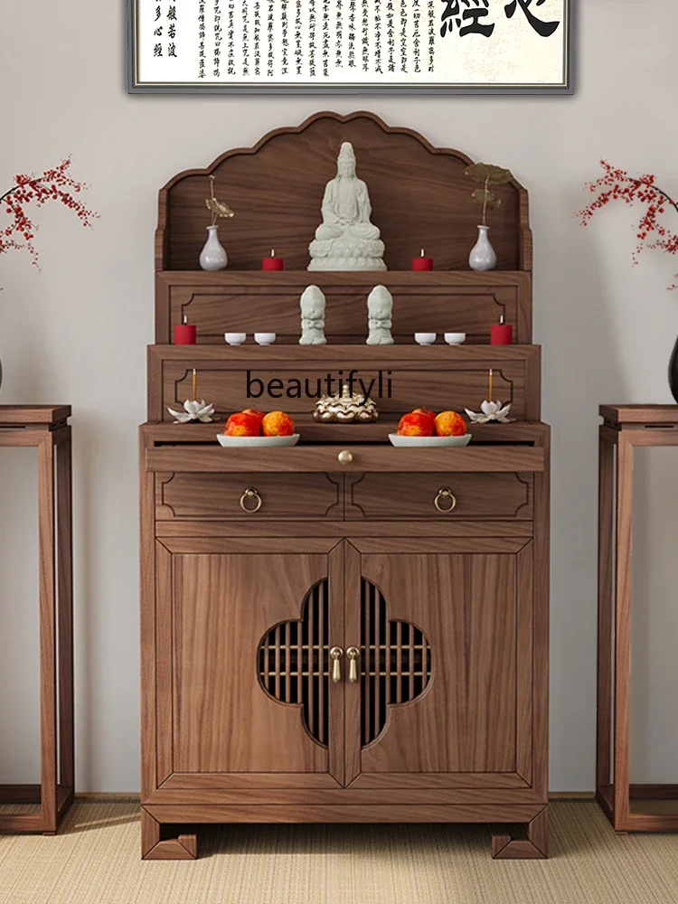 Новый китайский черный орех из массива дерева домашний тибетский стиль