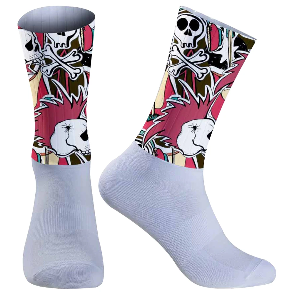 Бесшовные компрессионные носки уличные велосипедные новые противоскользящие