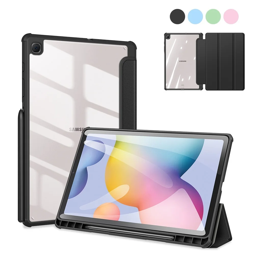 

2022 Tablet case for Samsung Galaxy Tab S6 Lite 10.4 A7 A7 lite 8.7 A8 10.5 S7 11 S7 Plus S7 FE 12.4 Cover With Pencil Holder