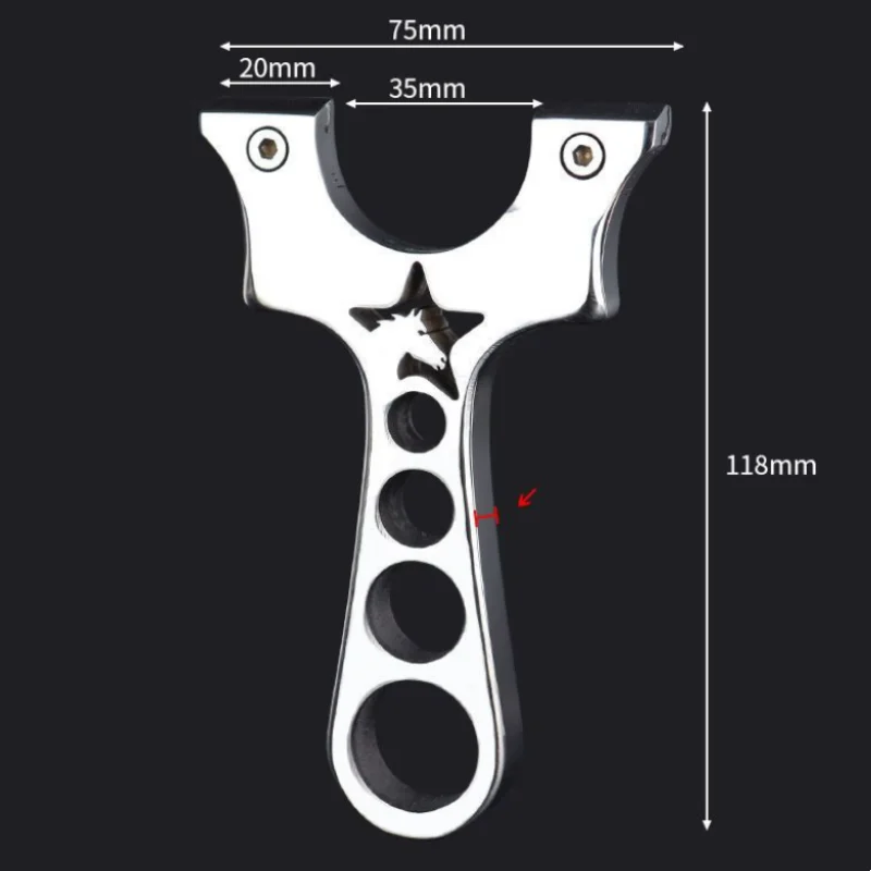 

Professional Sports High-Precision Shooting Hunting Stainless Steel Slingshot Rubber Belt Powerful Slingshot