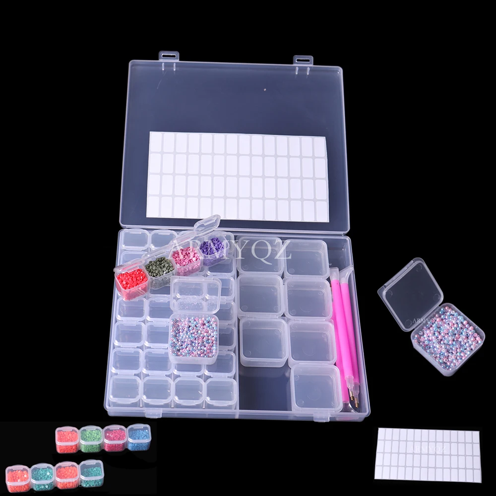 

Пластиковый ящик для хранения с 36 ячейками, набор «сделай сам» для алмазной живописи, стразы для нейл-арта, чехол для хранения бусин, органай...