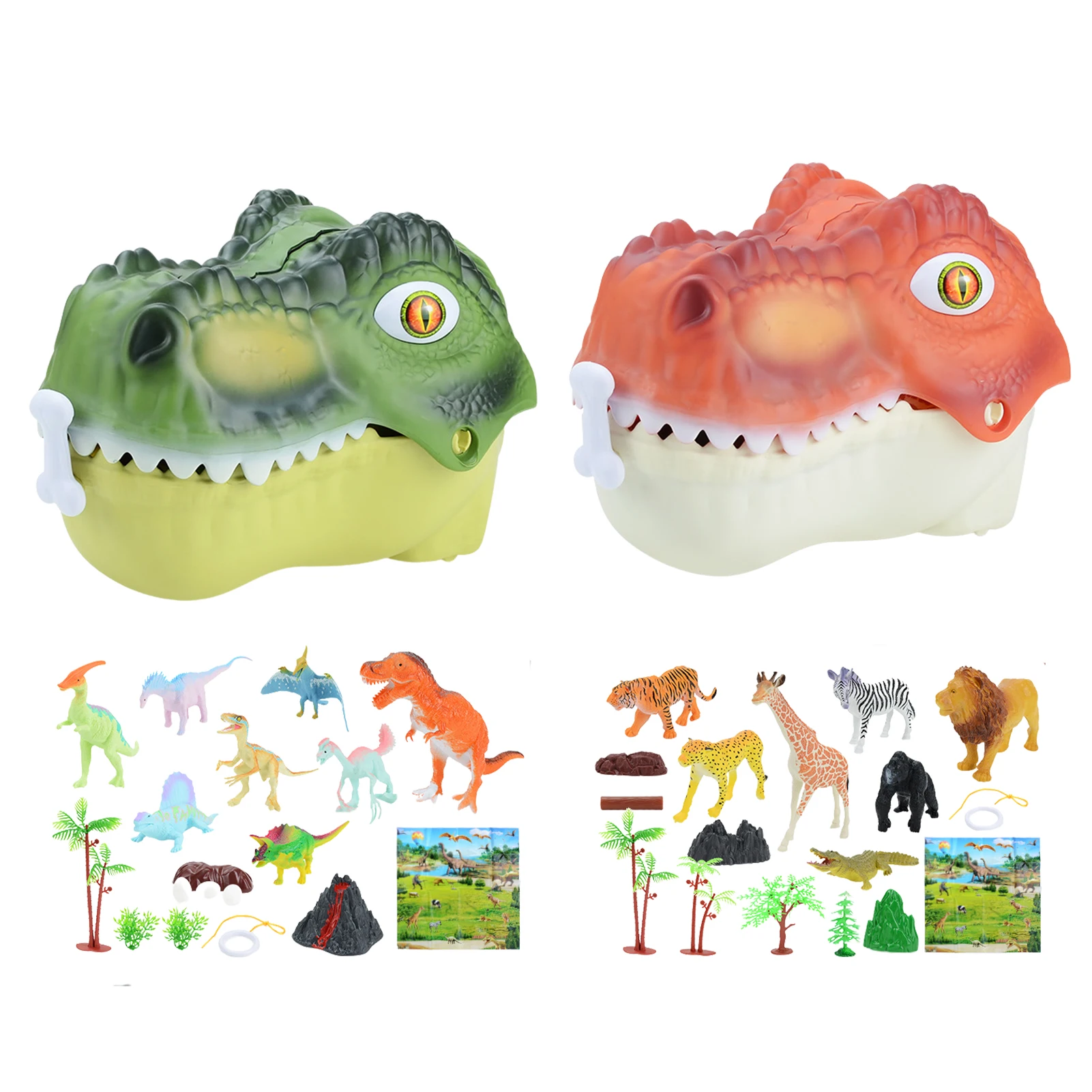 

Dinosaur Play Mat Set Dinosaur Figures For Toddlers Rex Kids Toy Figures And Realistic Looking Tyrannosaurus Rex Head As A