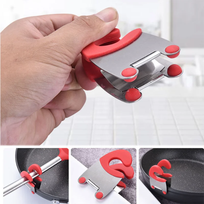 1 шт. держатель для ложки из нержавеющей стали |