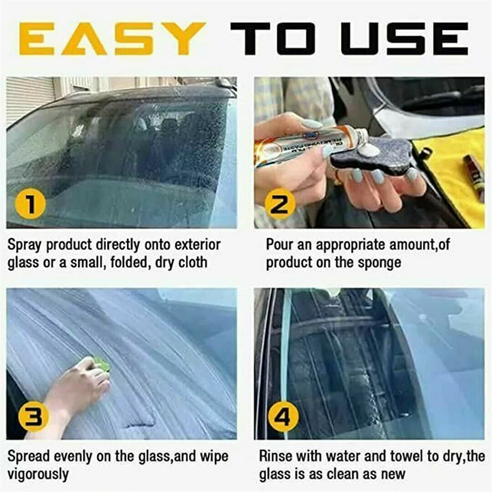 

Brand New Car Windshield Cleaner Cleaner Windshield Cleaner 50ML Car Windshield Cleaner Comfortable Sponge Car