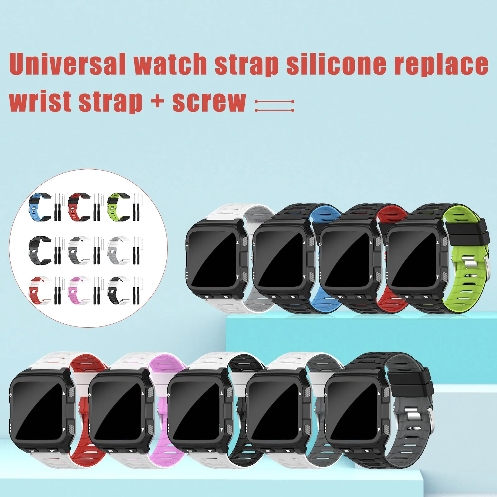 

Quick Release Smartwatch Colorful Fashion Accessorie For Garmin Forerunner 920xt Steel Buckle Smart Watch Replacement Wristband