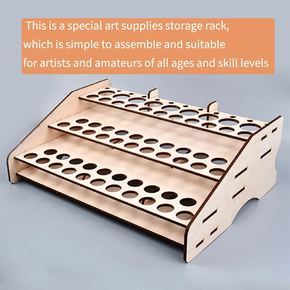 

Storage Rack DIY Craft Multifunctional Paint Storage Manual Module Paint Ink Holder Hobby Space Saving Desktop Storage