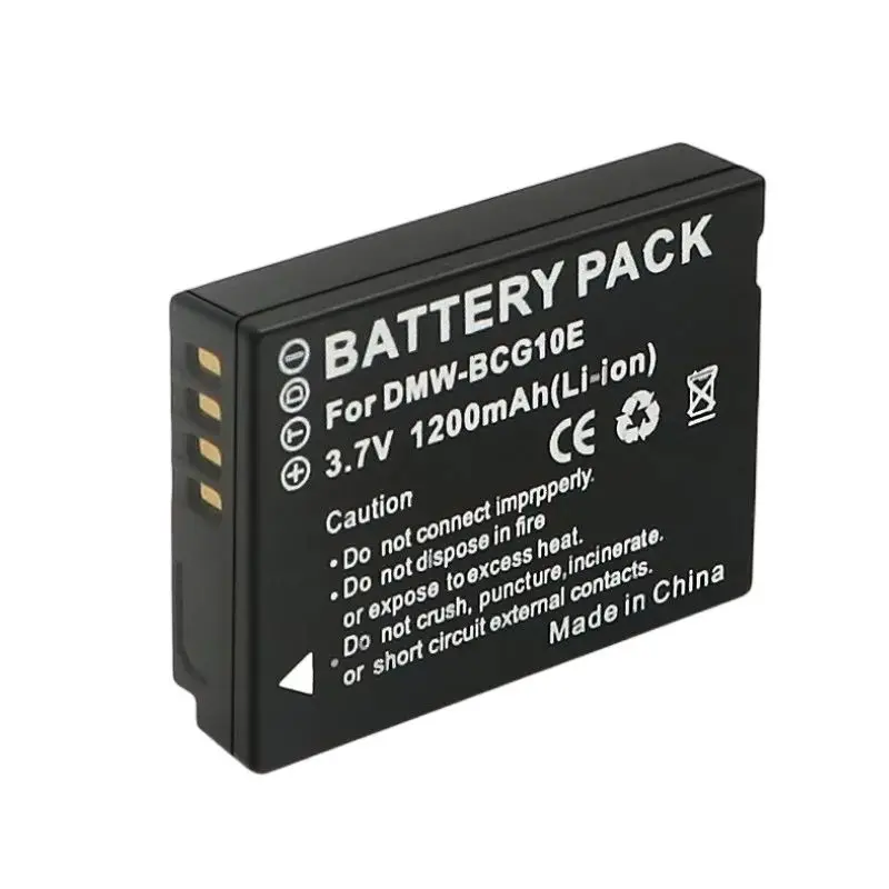 Аккумуляторная литиевая батарея для фотоаппарата DMW-BCG10E ZS20 ZS1 ZS3 ZS5 ZS7 ZS8 ZS10 TZ6 TZ7