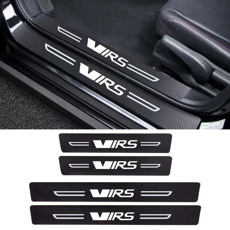 Автомобильная наклейка из углеродного волокна для Skoda VRS декоративная полоса с