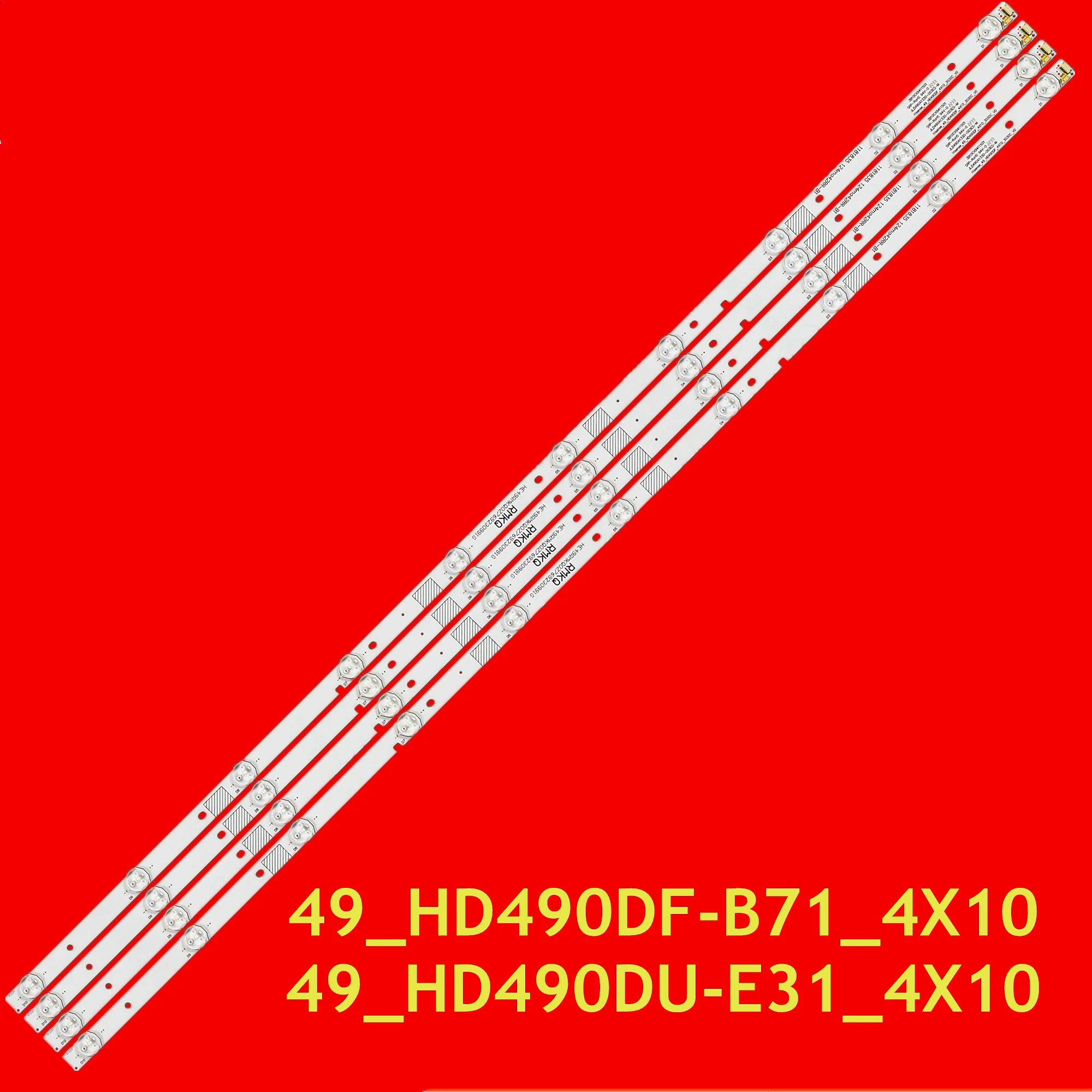 Светодиодная лента для 49K300U H49M2100 H49M2600 H49M3000 H49MEC3050 LED49EC350A LED49EC520UA LED49H300 LED49K300U 49 _ hd490du-e31 _ 4x10