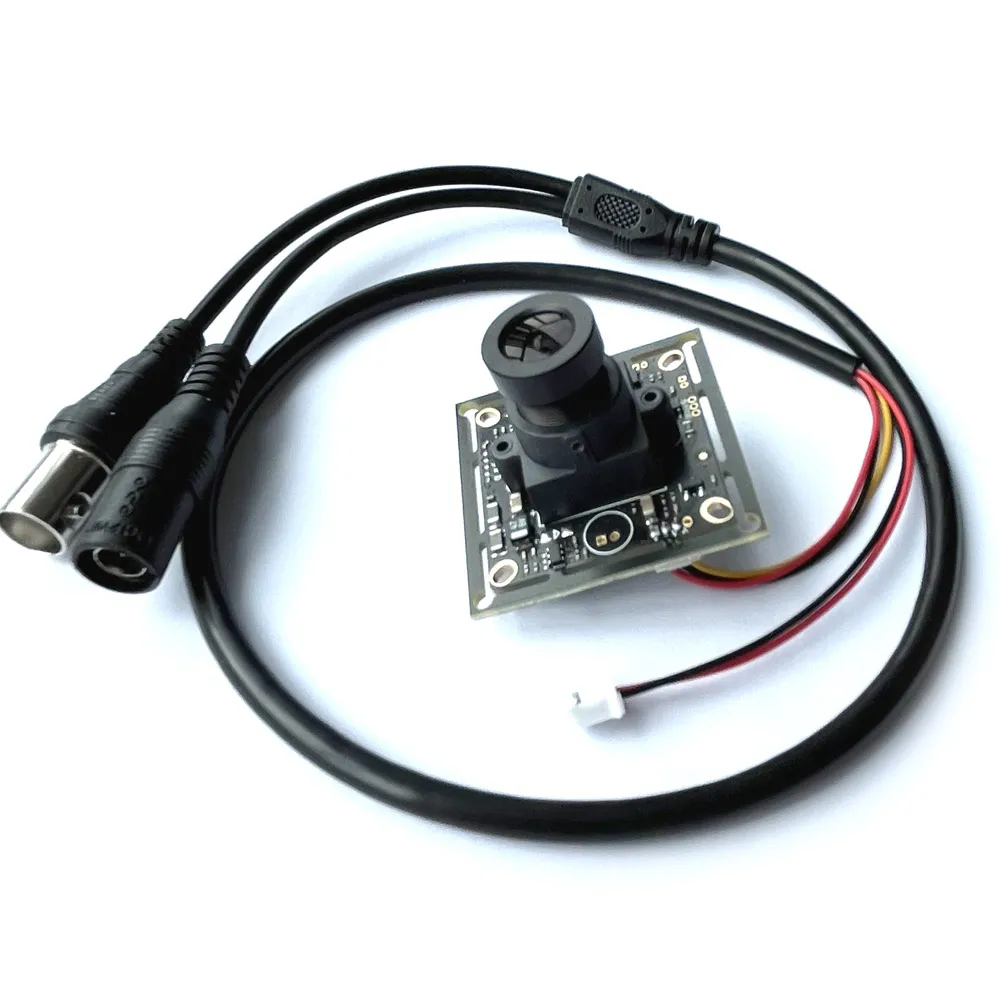 Фото 700TVL CCD 4140 + 811 ИК цветная плата камеры видеонаблюдения PCB аналоговая материнская плата с объективом кабеля №2