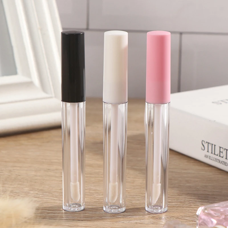 

1 Pc 2.5ML Reusable Empty Lip Gloss Tube Plastic Refillable Transparent Bottles Liquid Lipstick Container Lipgloss Sample Vials