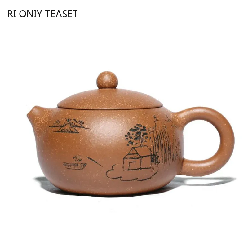 

310ml Yixing Purple Clay Teapot Large Capacity Handmade Tea Pot Authentic Zisha Tea Set Kettle Chinese Tea Ceremony Gifts