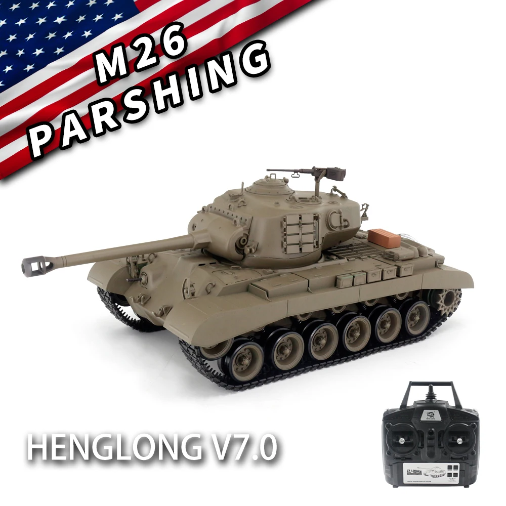 

Henglong 3838 Radio Contol Tank 1/16 USA M26 Pershing RC Heavy Tank RTR