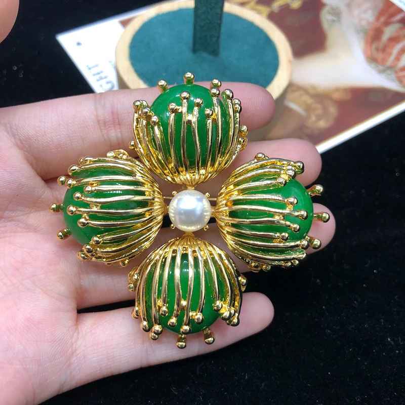 Роскошные готовые модные булавки нишевые роскошные тычинки полый дизайн