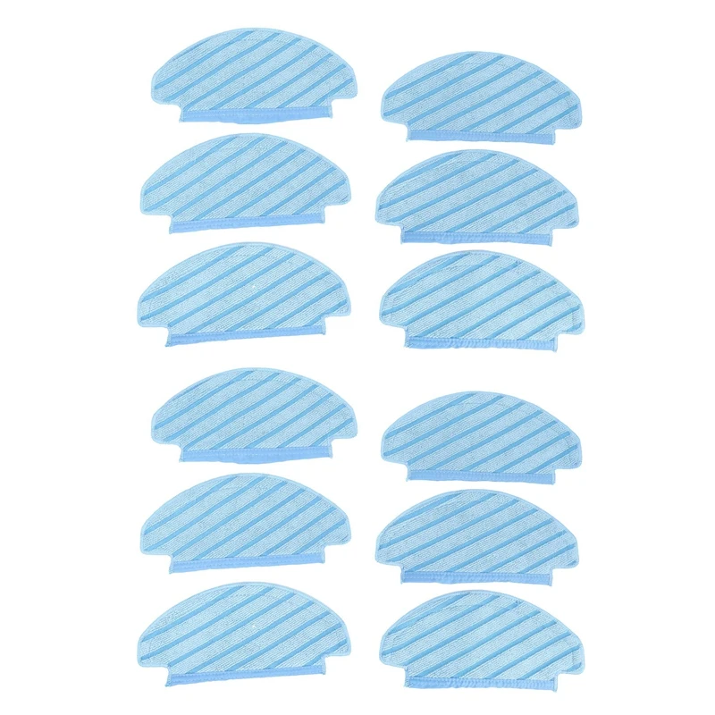 

12X Cleaning Wipes For Ecovacs Deebot Ozmo T8 Vacuum Cleaner Parts Mopping Cloth Pads