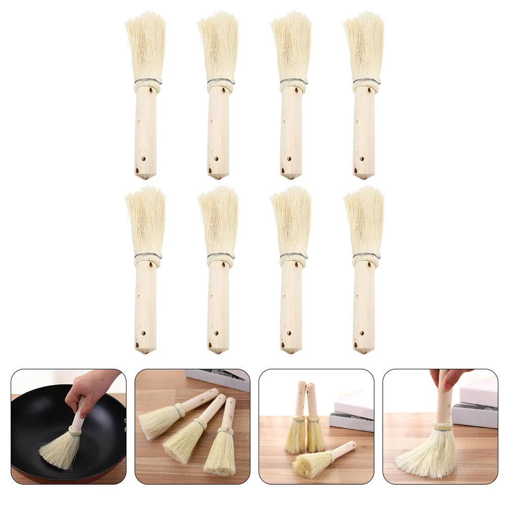 

8pcs Non-stick Oil Pan Dish Bowl Cleaning Brushes Scrub Brushes Kitchen Supplies