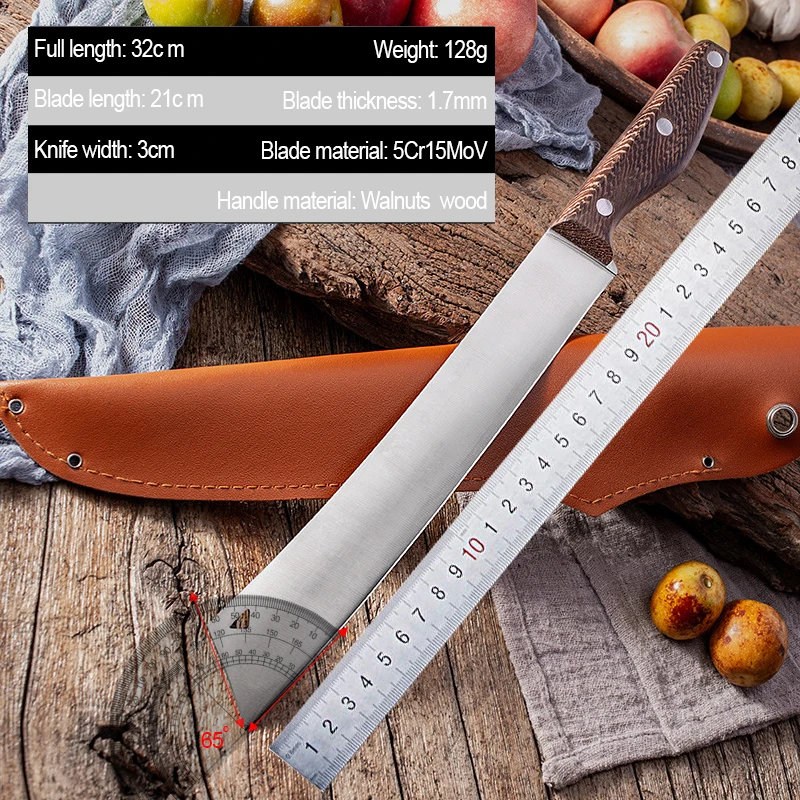 Большой Нож для нарезки фруктов Мясницкий домашний нож резки арбуза и острый