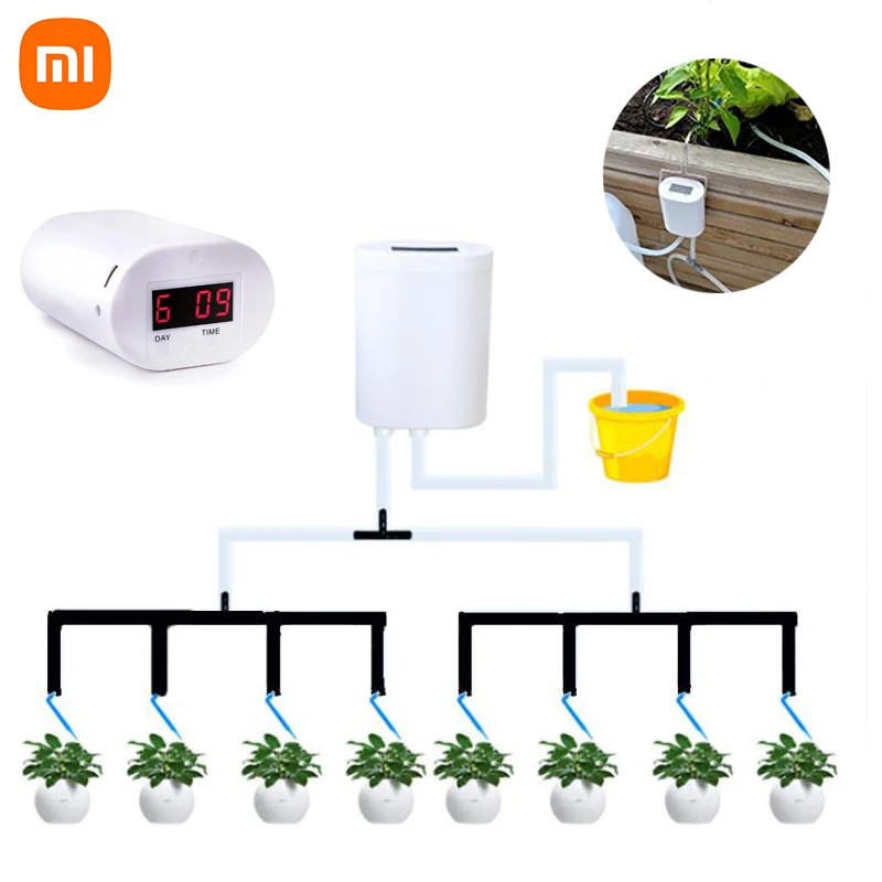 

XIAOMI Indoor Automatic Watering System many Pots Pump Controller Flower Drip Irrigation System Plants Sprinkler Garden Tool