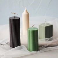2022 new candle mold long cylindrical soybean wax scented candle mold diy soap acrylic mold home decoration crafts making
