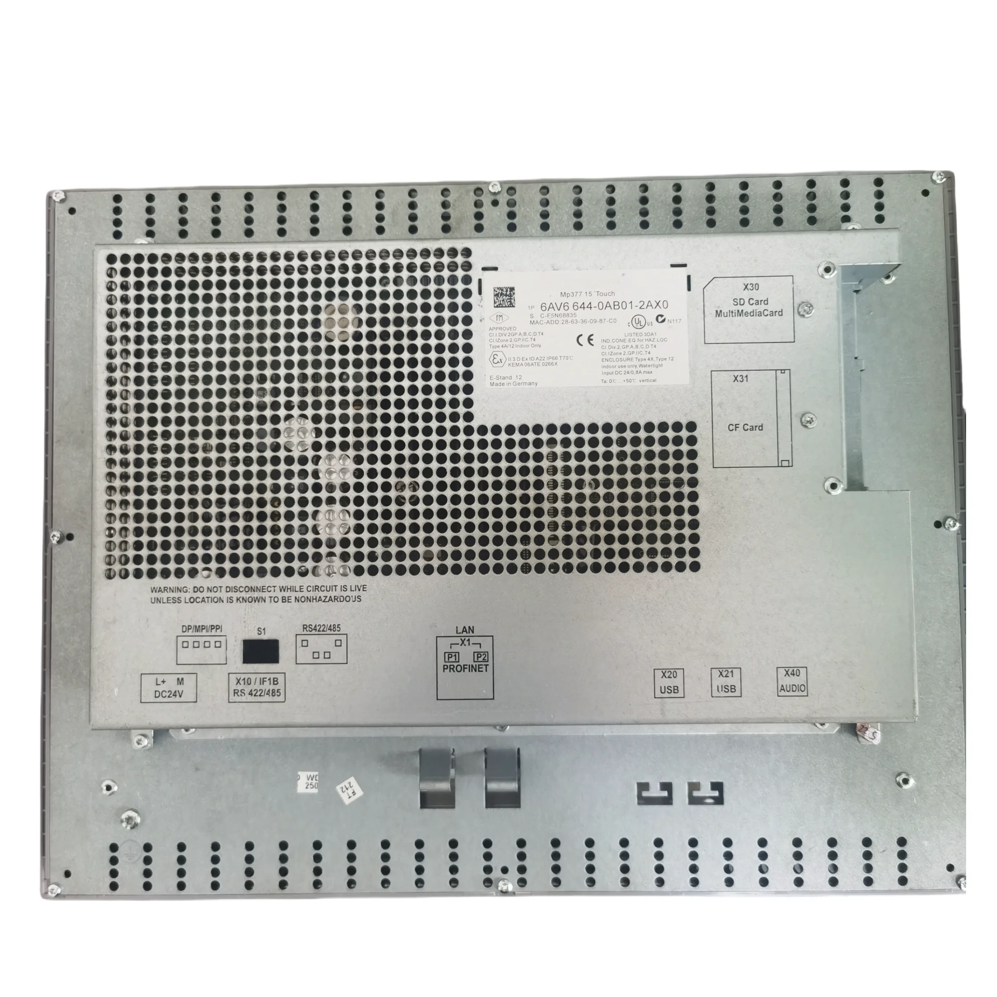 Новый 6AV6644-0AB01-2AX0 SIMATIC МУЛЬТИПАНЕЛЬ MP377 15*сенсорный сенсорный экран с интерфейсом