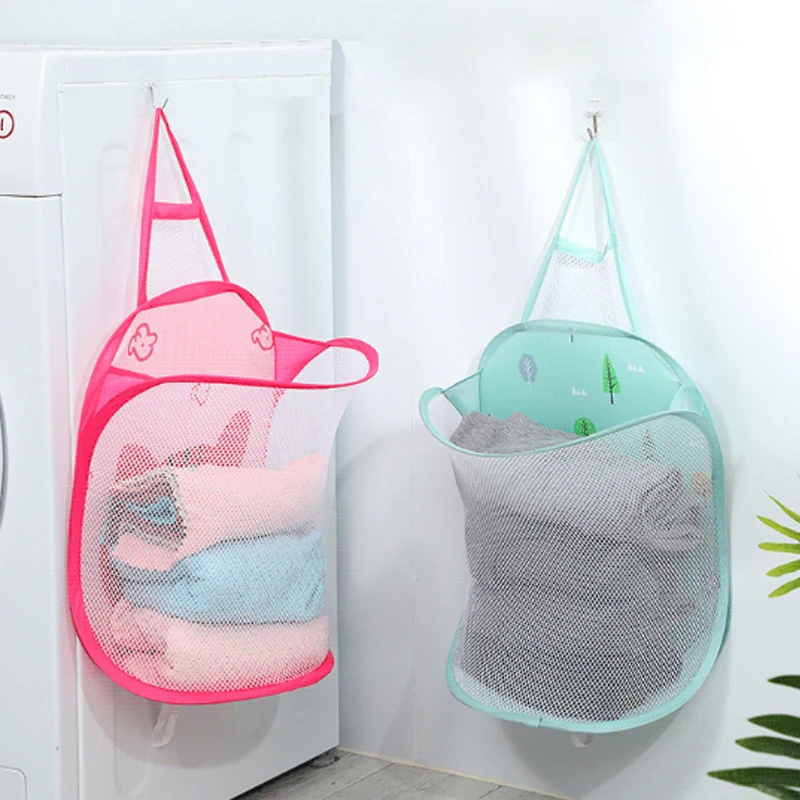 

Foldable Breathable Laundry Basket Wall-mounted Laundry Hamper Multifunctional Household Large-capacity Laundry Hamper