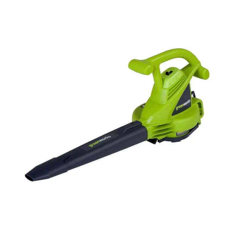 

Greenworks 12 Amp 375 CFM Corded Electric Leaf Blower/Mulcher/Vacuum, 24022