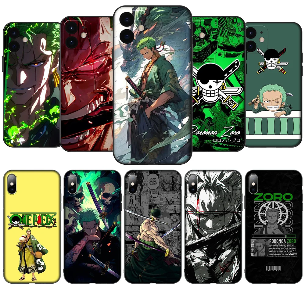 O-One P-Piece Roronoa Zoro New Phone Case for iPhone 16 15 14 13 7 8 Pro Max Mini Plus