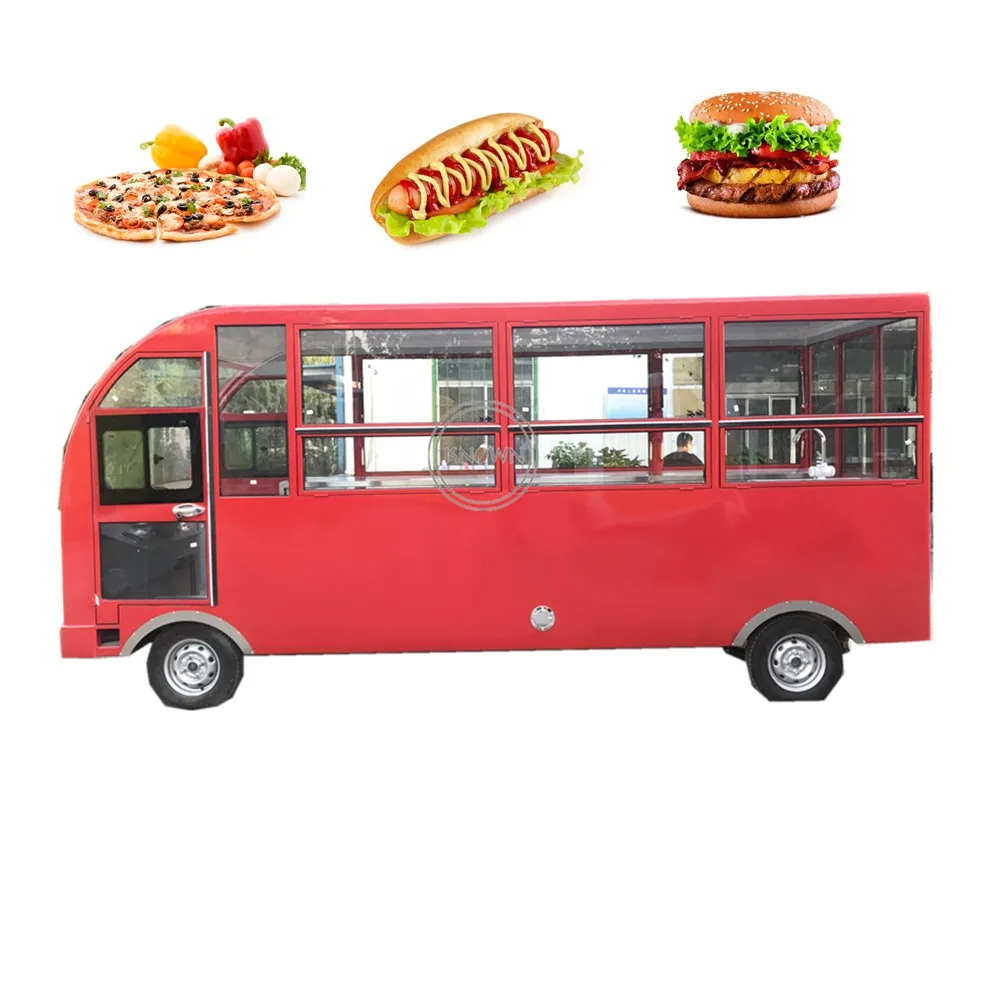 

Hot Sell Food Concession Trailer with Fully Equipment BBQ Pizza Food Cart Fruit Vegetable Vending Truck