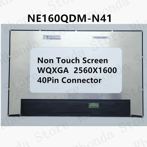 NE160QDM-N41 16 inch WQXGA 2,5 k 2560X1600 40Pin Matrix LCD Screen NE160QDM-N41
