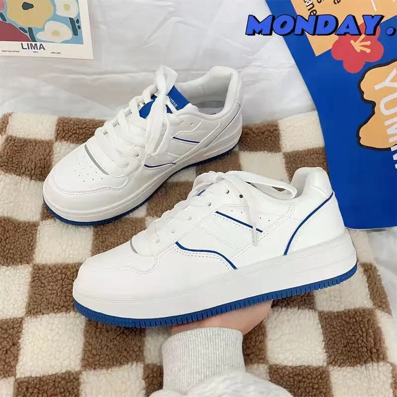 

Женская обувь, новинка весны 2023, универсальная дышащая повседневная обувь для студентов, кроссовки на платформе