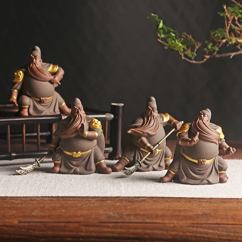 

Chinese Style Tea Ceremony Small Figures Tea Pet Creative Premium Kung Fu Travel Teaware Tetera Tea Accessories